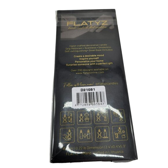 Flatyz Handmade European Flat Candle Red Car Christmas Presents Blue Red NWT - Picture 2 of 11